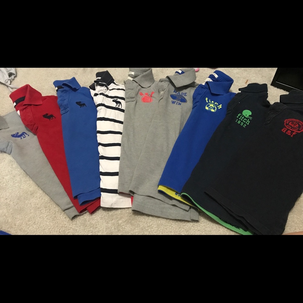 9 Abercrombie Kids Polo Bundle