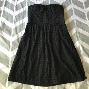 FINAL PRICE Black Strapless Dress