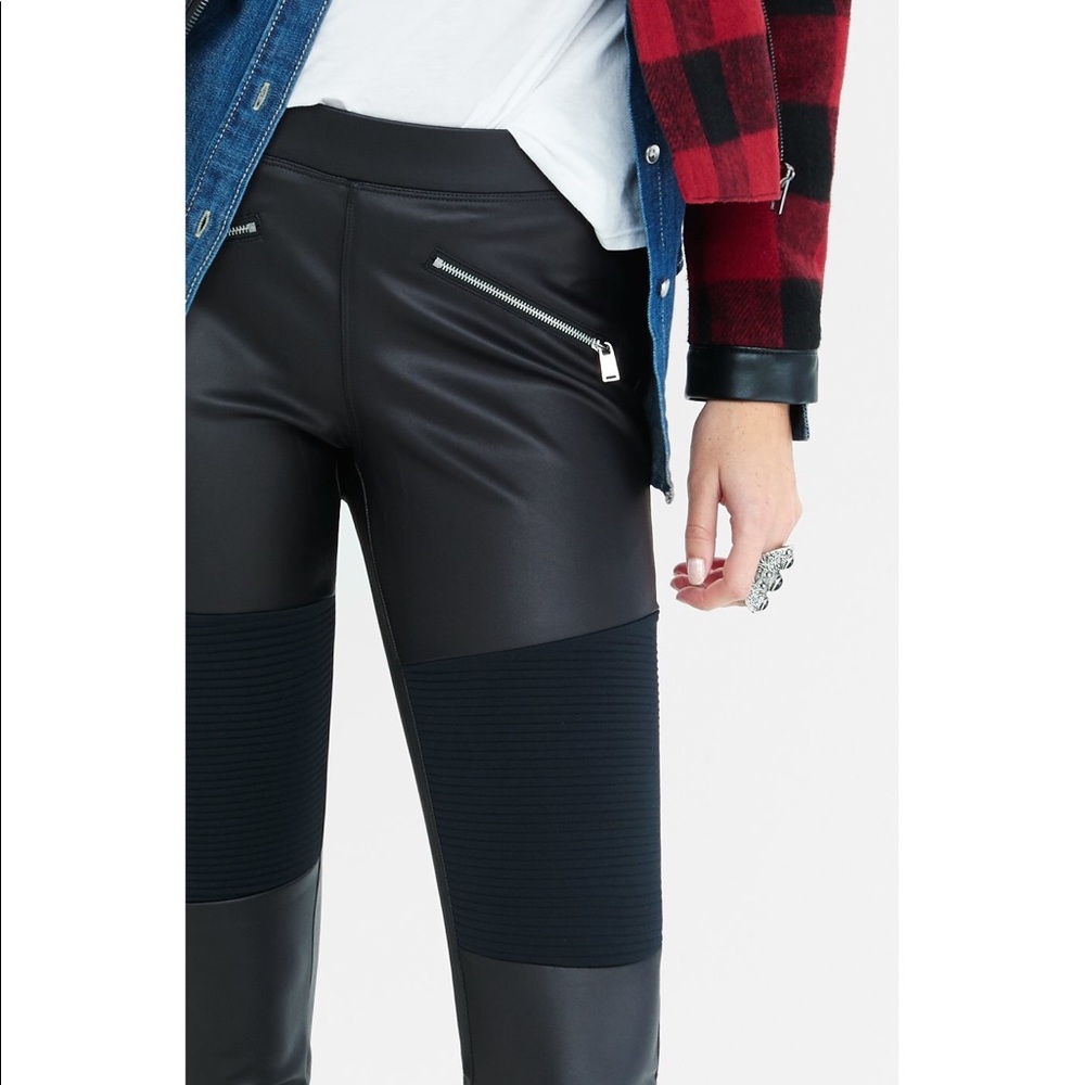 Express Moto Scuba Leggings