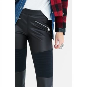 Express Moto Scuba Leggings