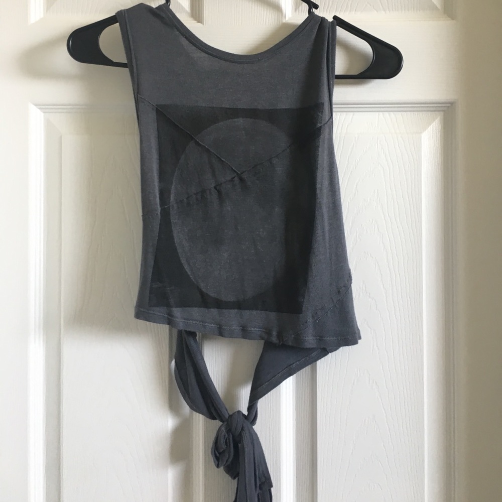 Open back tank top
