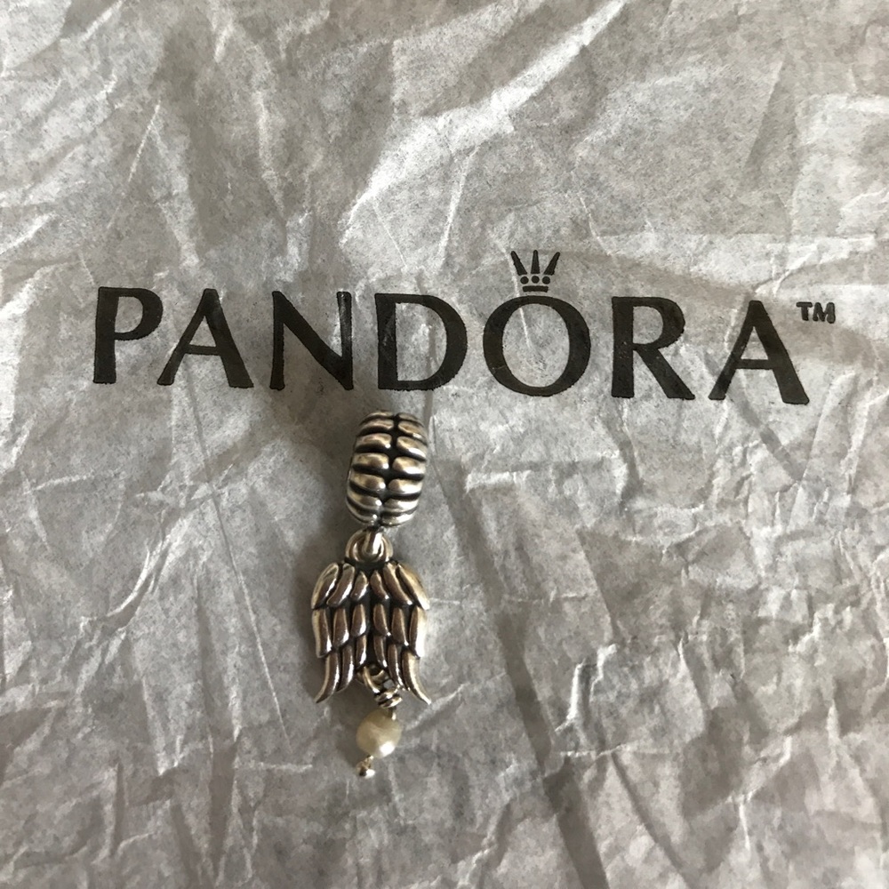 Angel wings pandora charm
