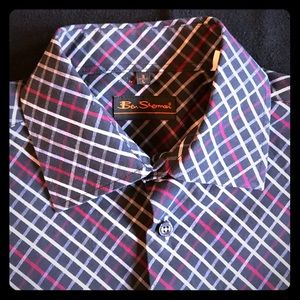 Ben Sherman men's button front shirt, cool pattern
