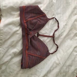 Size 6 multi colored lululemon sports bra