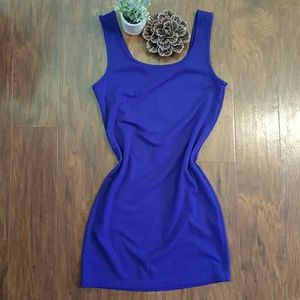 Royal blue simple forever 21 dress.