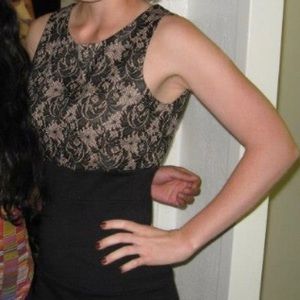 MOVING SALE! Forever 21 banded dress with lace top
