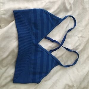 Blue size 6 lululemon sports bra