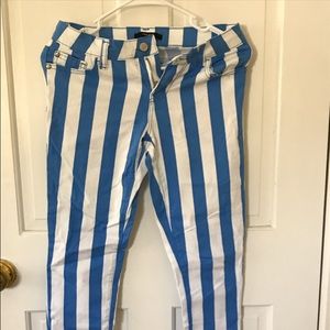 Forever 21 striped skinny jean