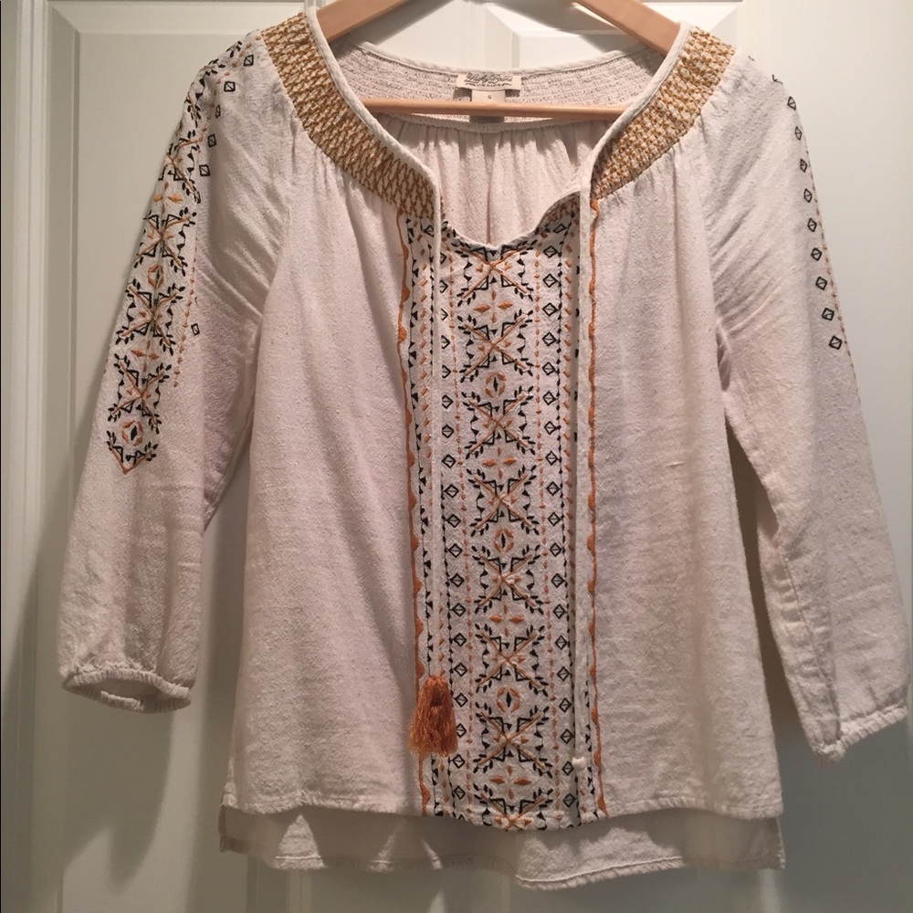 Lucky Brand peasant top