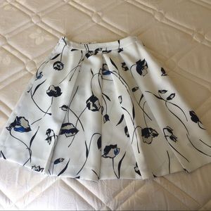 Zara Floral White Skirt