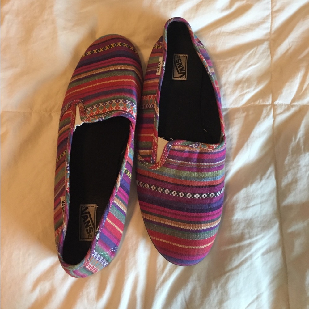 Striped Slip On Vans