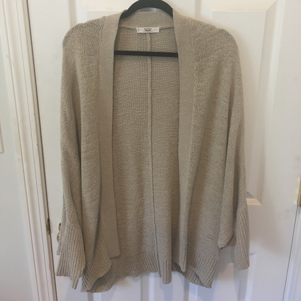 Mango tan cardigan