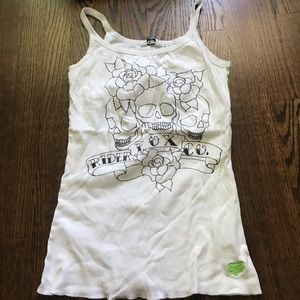 Fox small white tank top