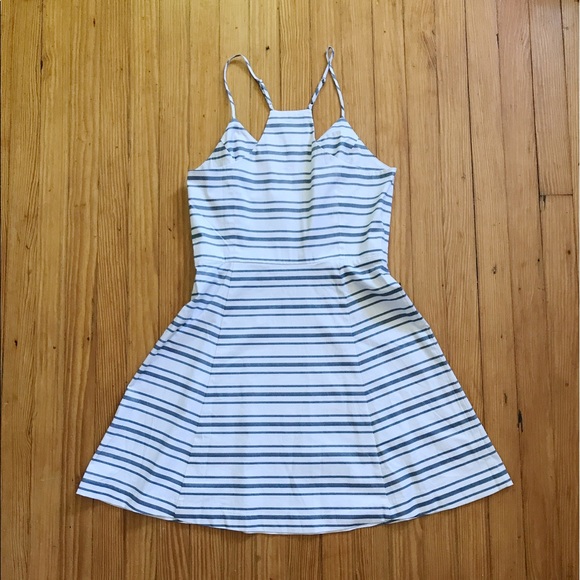 🎈Sold🎈NWT Banana Republic Striped Skater Dress - Picture 2 of 3