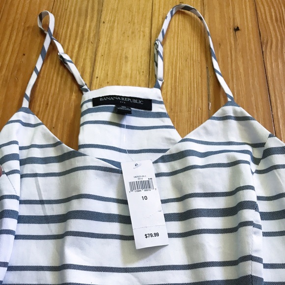 🎈Sold🎈NWT Banana Republic Striped Skater Dress - Picture 3 of 3