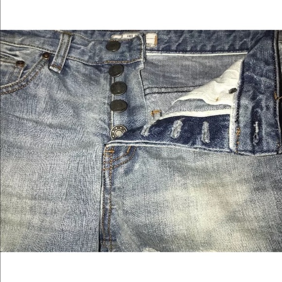 Free people high wasted frayed jean shorts - Picture 4 of 5