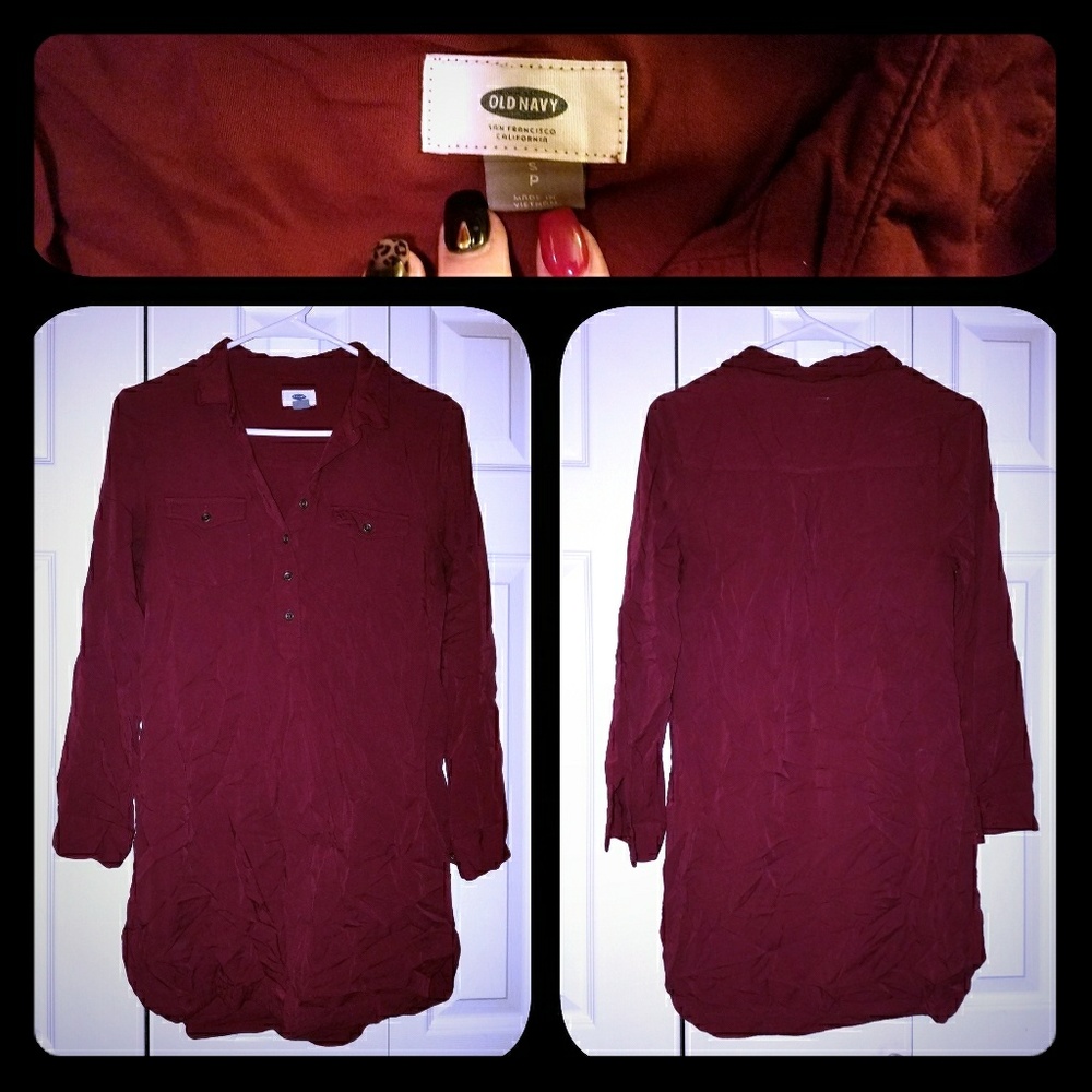 Burgandy Old Navy Dress