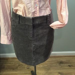 J.Crew Grey corduroy skirt size 4