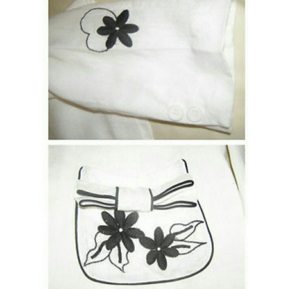 NWT Crisp white LAPIS  dress and jacket set M 8-10 - Picture 5 of 10