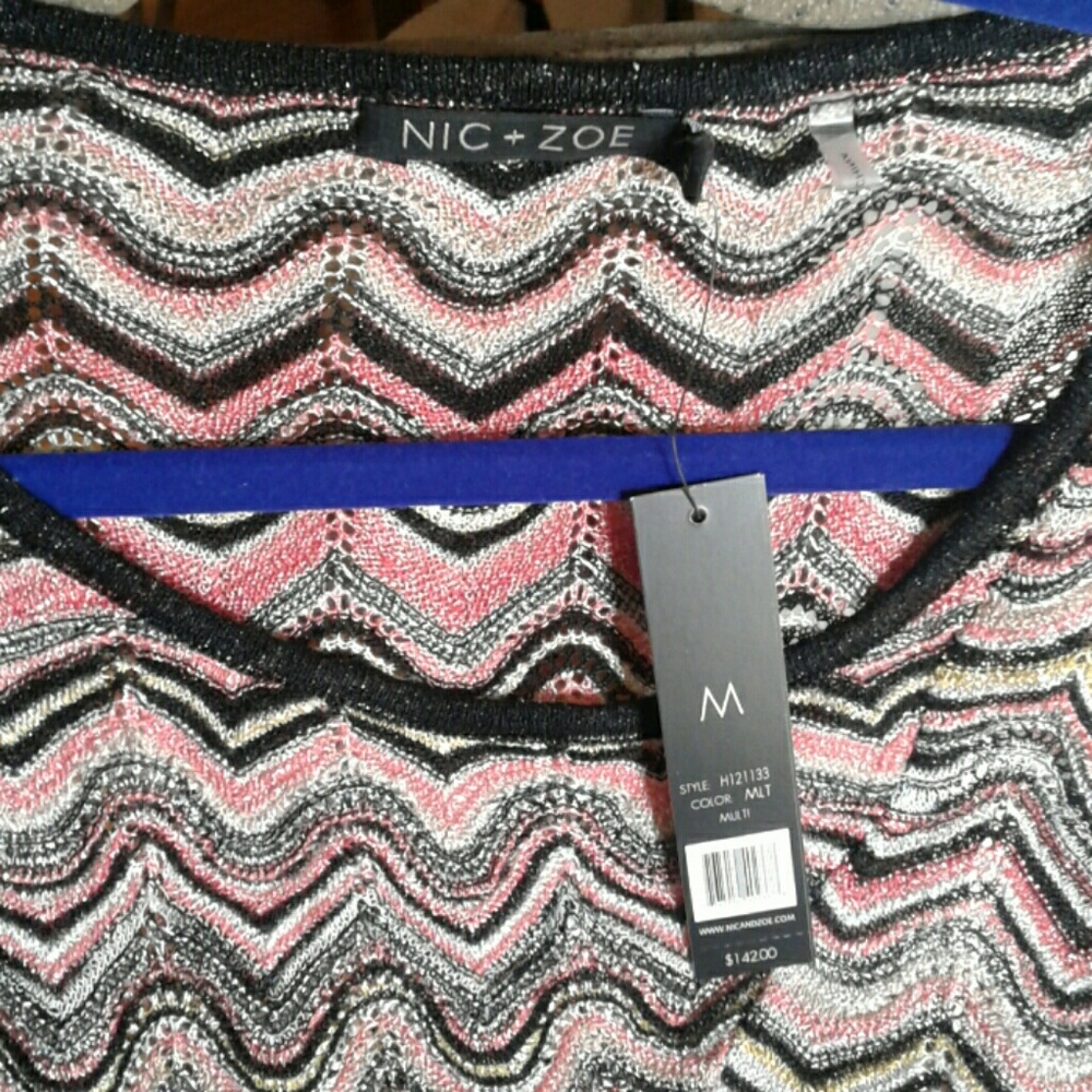 New sweater criss cross front evening
