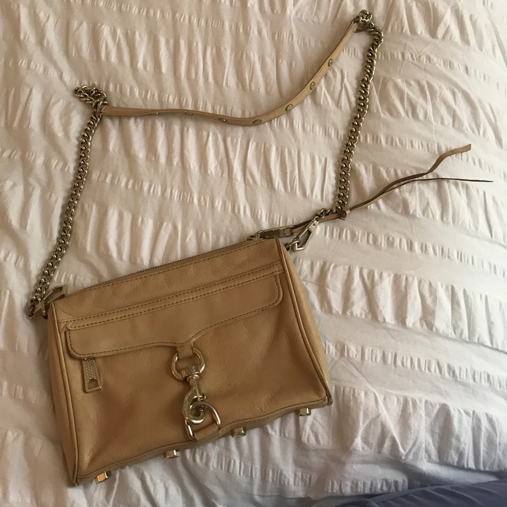 Rebecca Minkoff Mini Mac- biscuit and gold