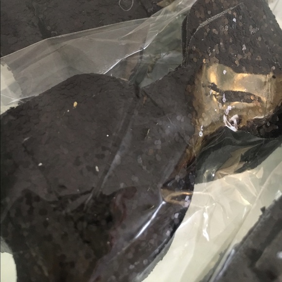 FRENCH STYLE BLACK FASHION GLITTER BOW BARRETTE - Picture 4 of 8