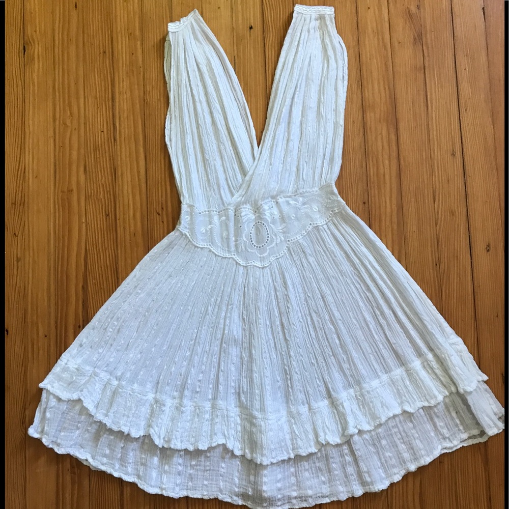 Deep V Beach Dress