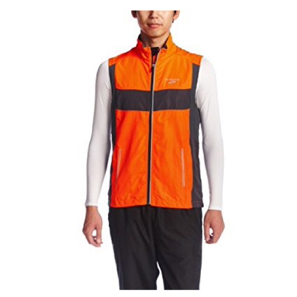 brooks running vest mens orange