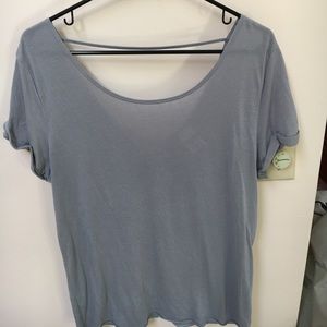 VS Pink gray open back t-shirt