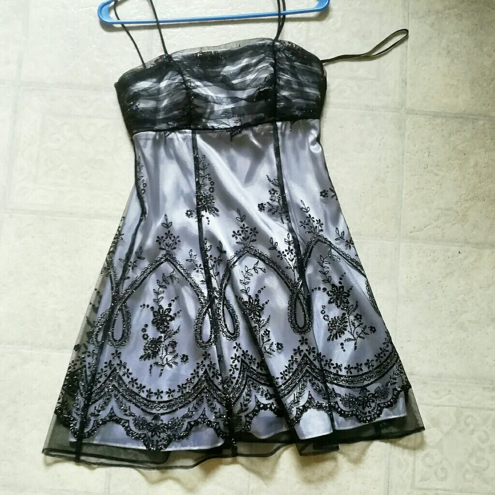 Black and Silver Dress