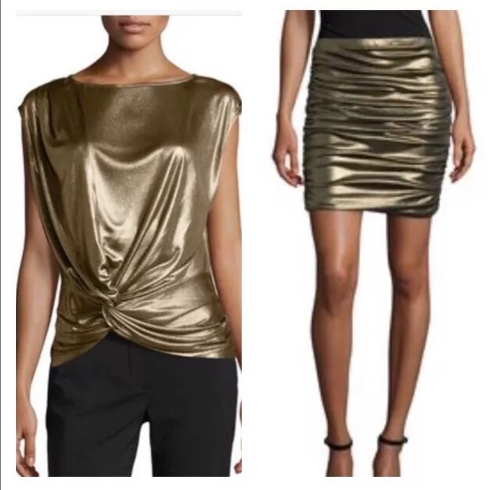 Halston Heritage brand new blouse and skirt