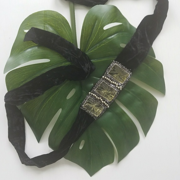 Black sash belt