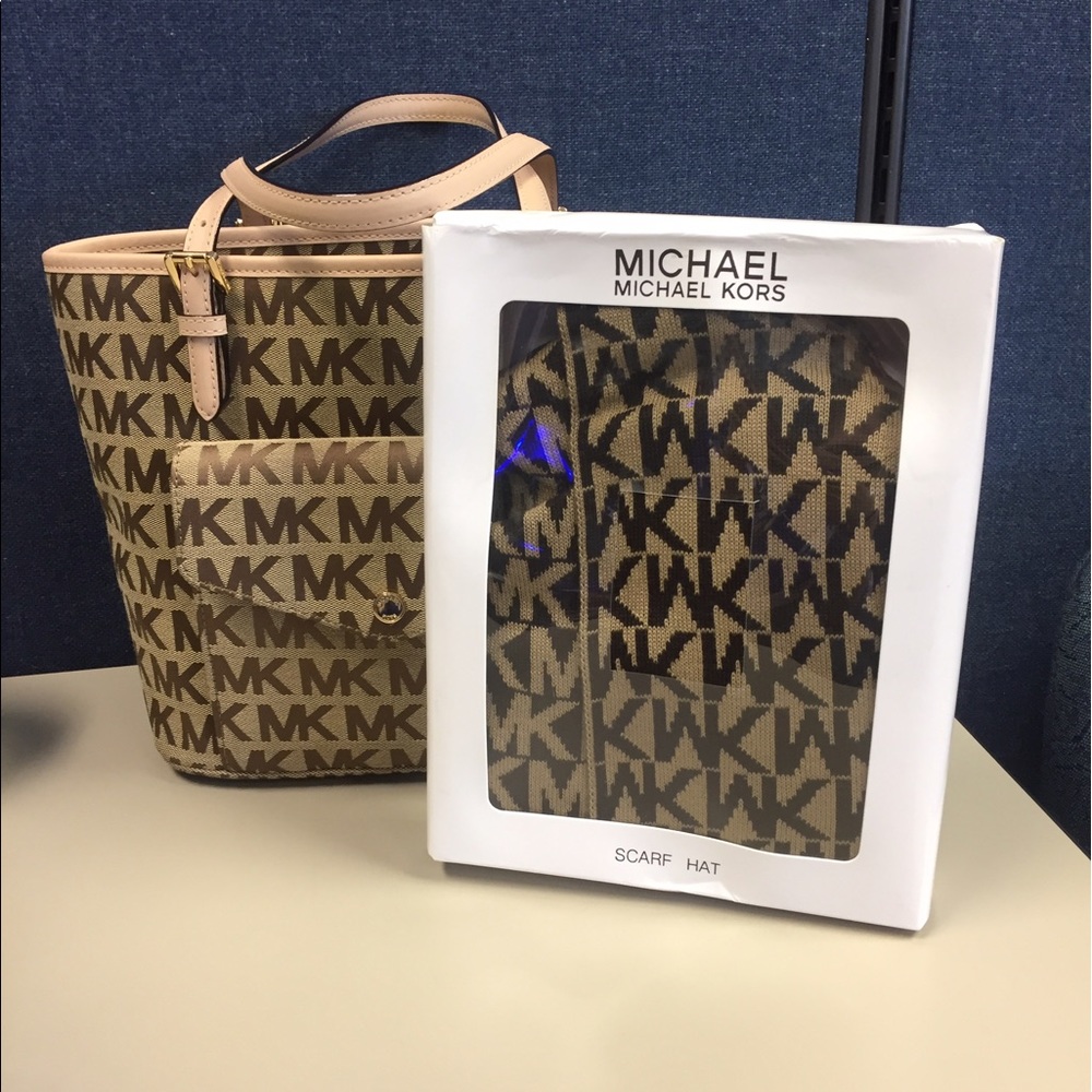 Michael Kors. Like new. Hat and scarf are new