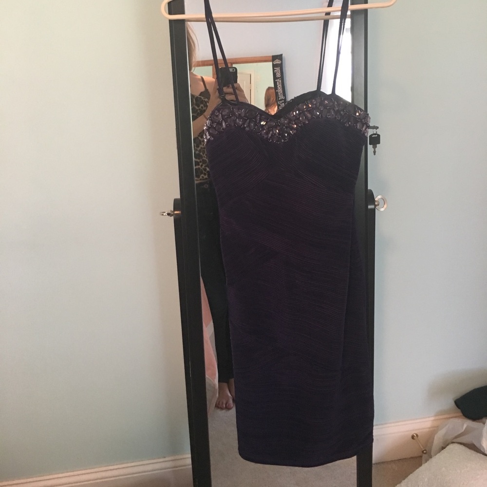 Purple cocktail dress