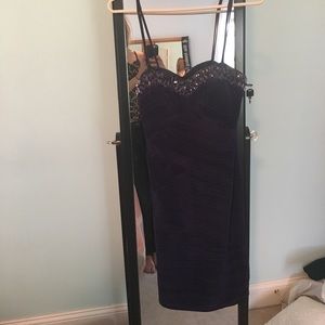 Purple cocktail dress