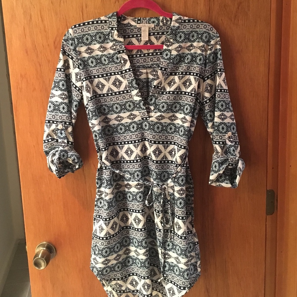 Flowy shirt dress