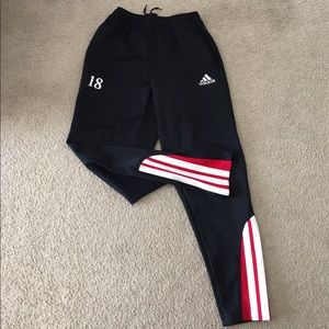 Adidas track suit bottoms sz XL