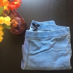 H&M jeggings size 12 light wash