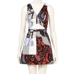 Topshop Paisley Cutout Dress