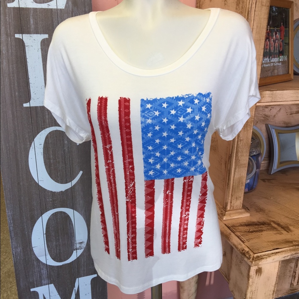 American flag tee