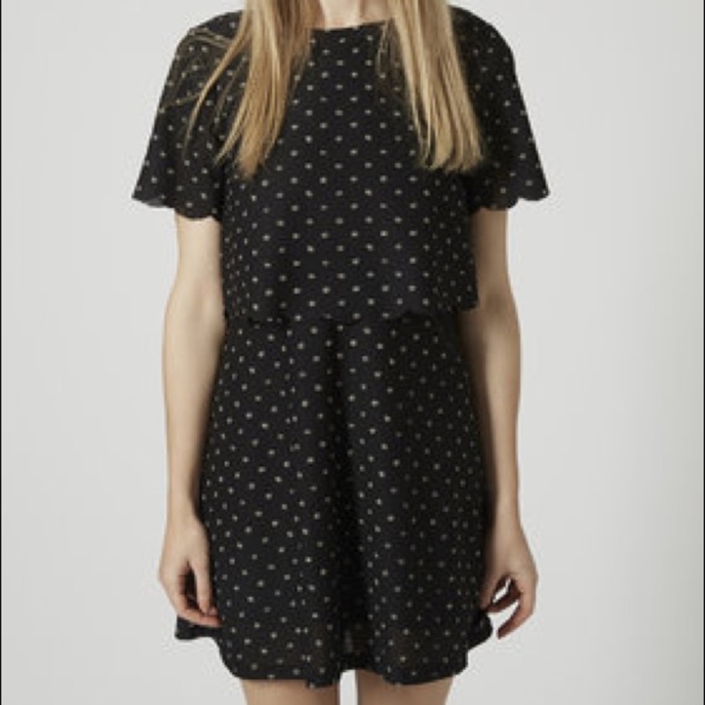 Topshop Scallop Dress