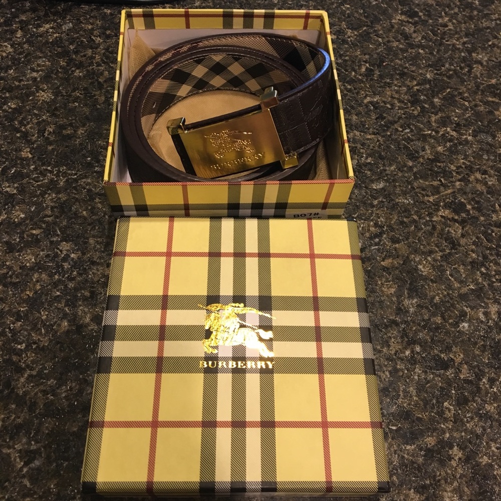 Burberry men's reversible belt (48/120)