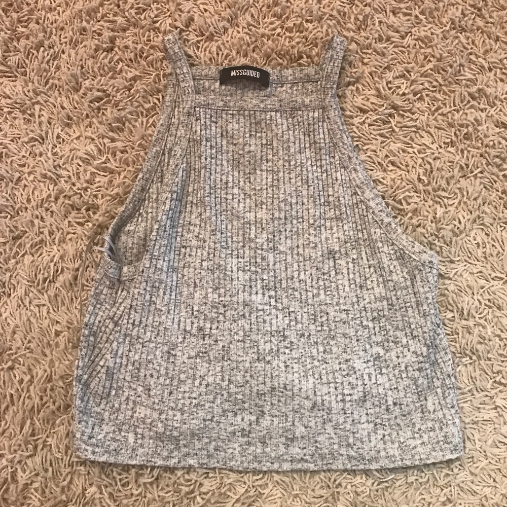 Missguided grey crop top