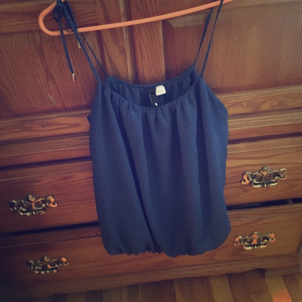 H&M blue slouch tank top