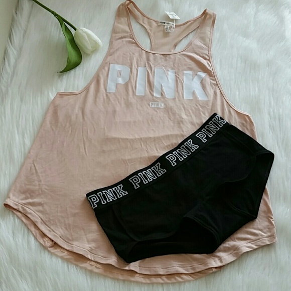 PINK VS TANK TOPS S & BOYSHORT S. nwt - Picture 3 of 6
