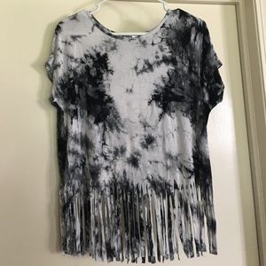 Marble and Fringe Tshirt
