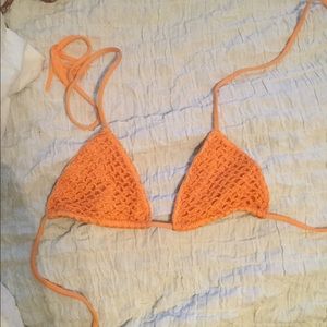 Small orange crochet bikini set ACACIA SWIMWEAR