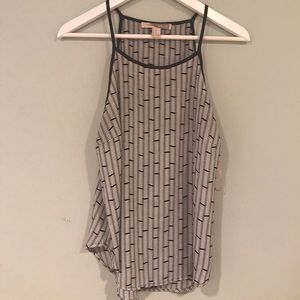 Forever 21 black and white going out tank