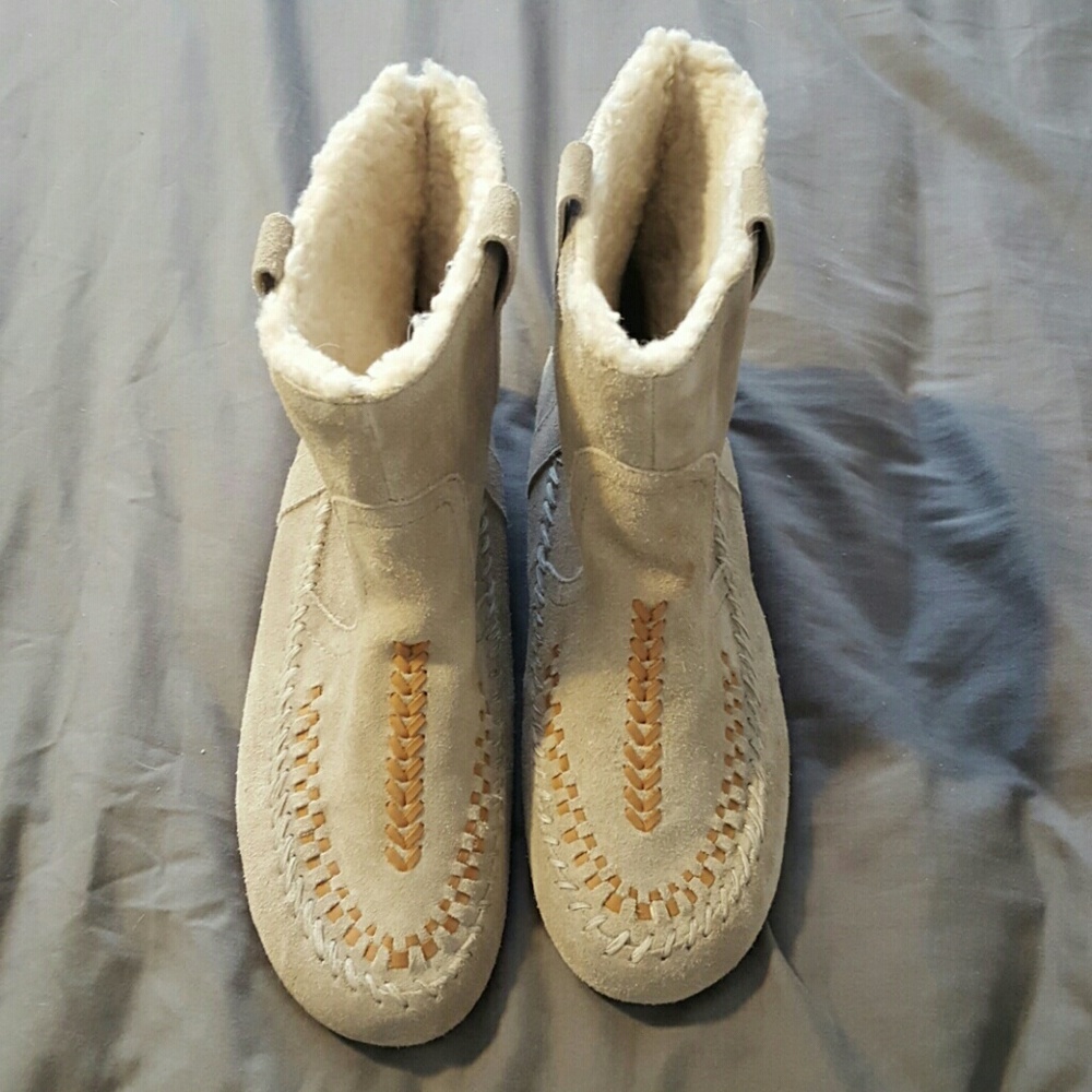 Anthropologie Moccasin Boots