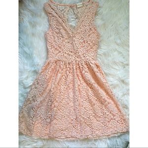NWOT Altar'd State Pink Lace Pretty Dress